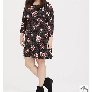 TORRID Floral Leopard Dress 4X